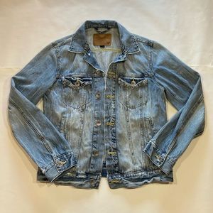 American Eagle Outfitters unisex Denim Jacket, worn look, like new. Small